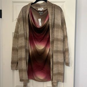 3X Bundle - tank top and cardigan